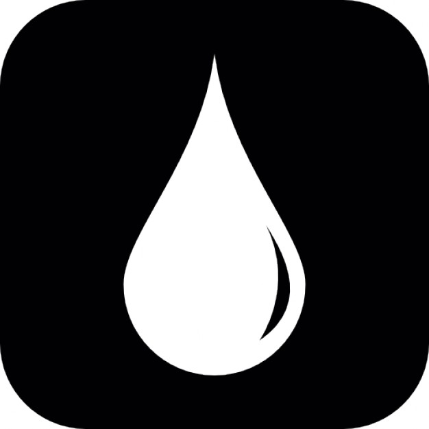 Water drop in a rounded square Icons | Free Download