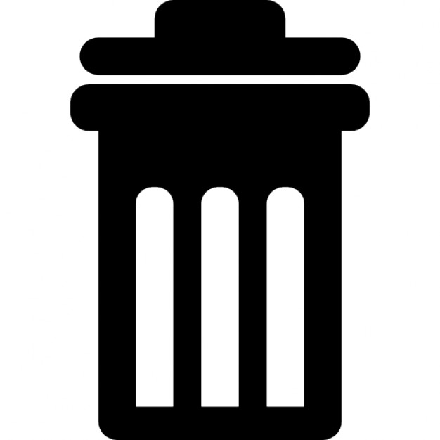 Trash can with cover Icons | Free Download