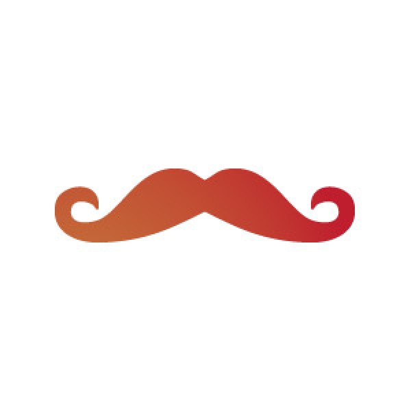 Handlebar Mustache Stencil