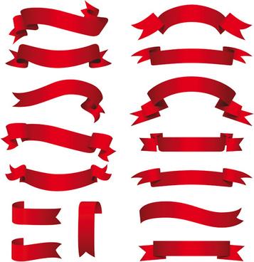 Banner graphics red ribbon free vector download (16,685 Free ...