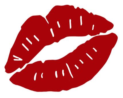 Red Kiss Mark - Royalty Free
