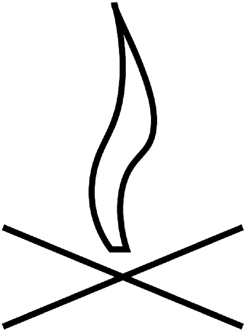 BONFIRE, CAMPFIRE, FIRE, FLAME, LINE DRAWING, SYMBOL - Public ...
