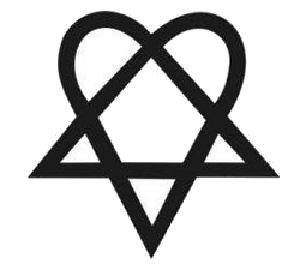 Heartagram Decal