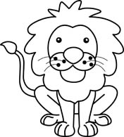 Lion Clip Art Black and White – Clipart Free Download