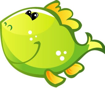 Amazon.com: Children's Wall Decals - Cute Baby Green, Yellow ...