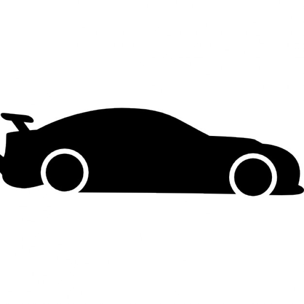 Car side profile outline clipart