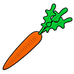 Draw a Cartoon Carrot