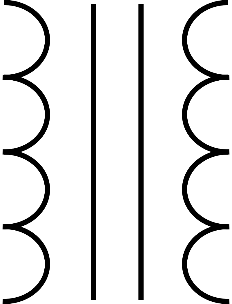 rsa iec transformer symbol 4 SVG