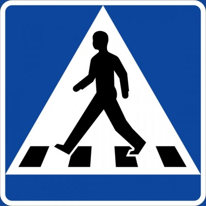 Pedestrians Crossing clip art Vector clip art - Free vector for ...