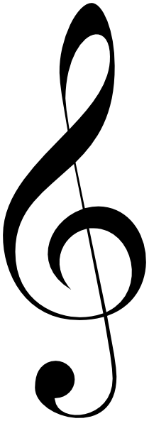 White Treble Clef - ClipArt Best