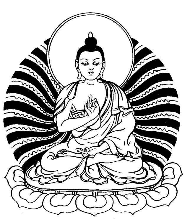 Buddha Line Drawing - ClipArt Best