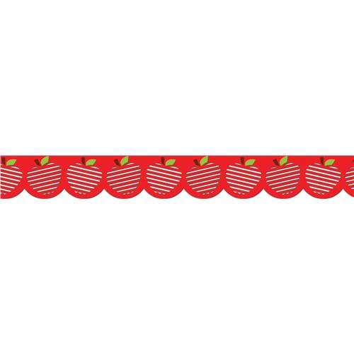Stencil-Cut Apple Border