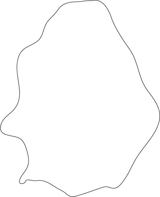 Niue outline map by World Atlas