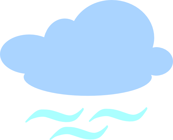 Windy cloud clipart