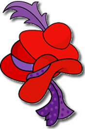 Red hatters clipart