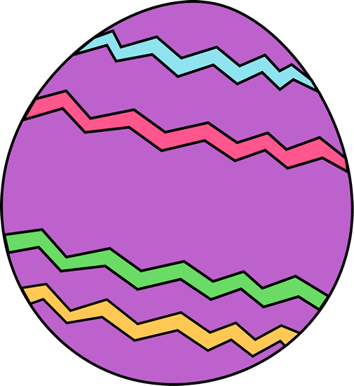 Trail of easter egg clipart