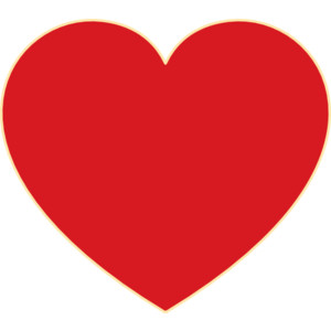 Red Heart Outline Clipart