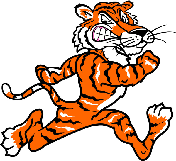 Clemson Tiger Mascot Clipart