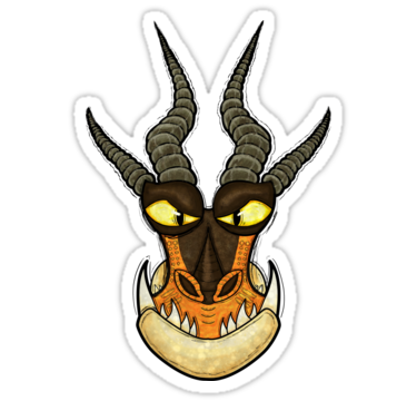 How to Train Your Dragon - Monstrous Nightmare Face" Stickers by ...
