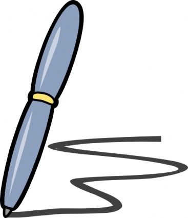 Pen Writing On Paper Cartoon - ClipArt Best
