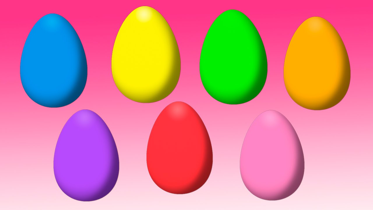 Animated Surprise Easter Eggs for Learning Colors Part 5 - YouTube