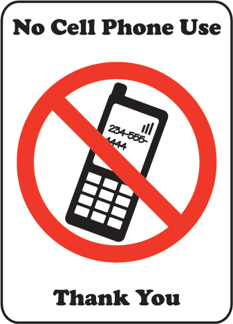 No Cell Phone Use Signs - ClipArt Best