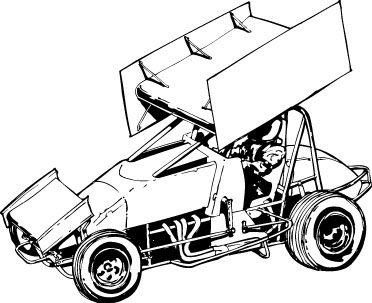 Sprint Car Clip Art - Tumundografico