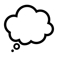 Thought-bubble icons