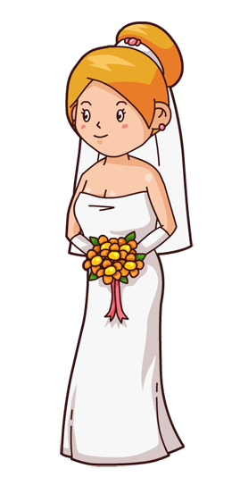 Free to Use & Public Domain Bride & Groom Clip Art