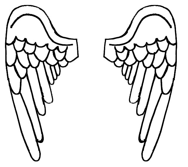 Angel Wings Template Free - ClipArt Best