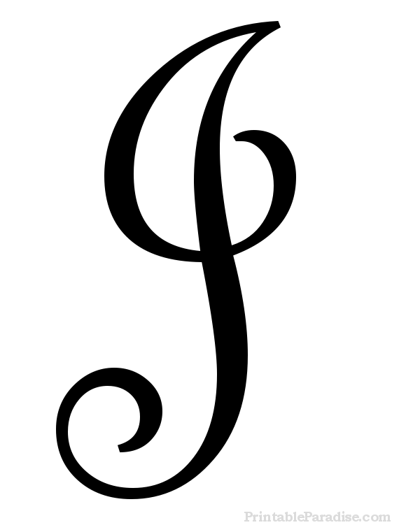 Printable Cursive Letters - Free Fancy Cursive Letters