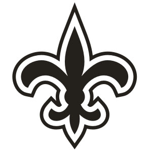 Saints fleur de lis clip art