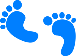 Clipart baby boy feet