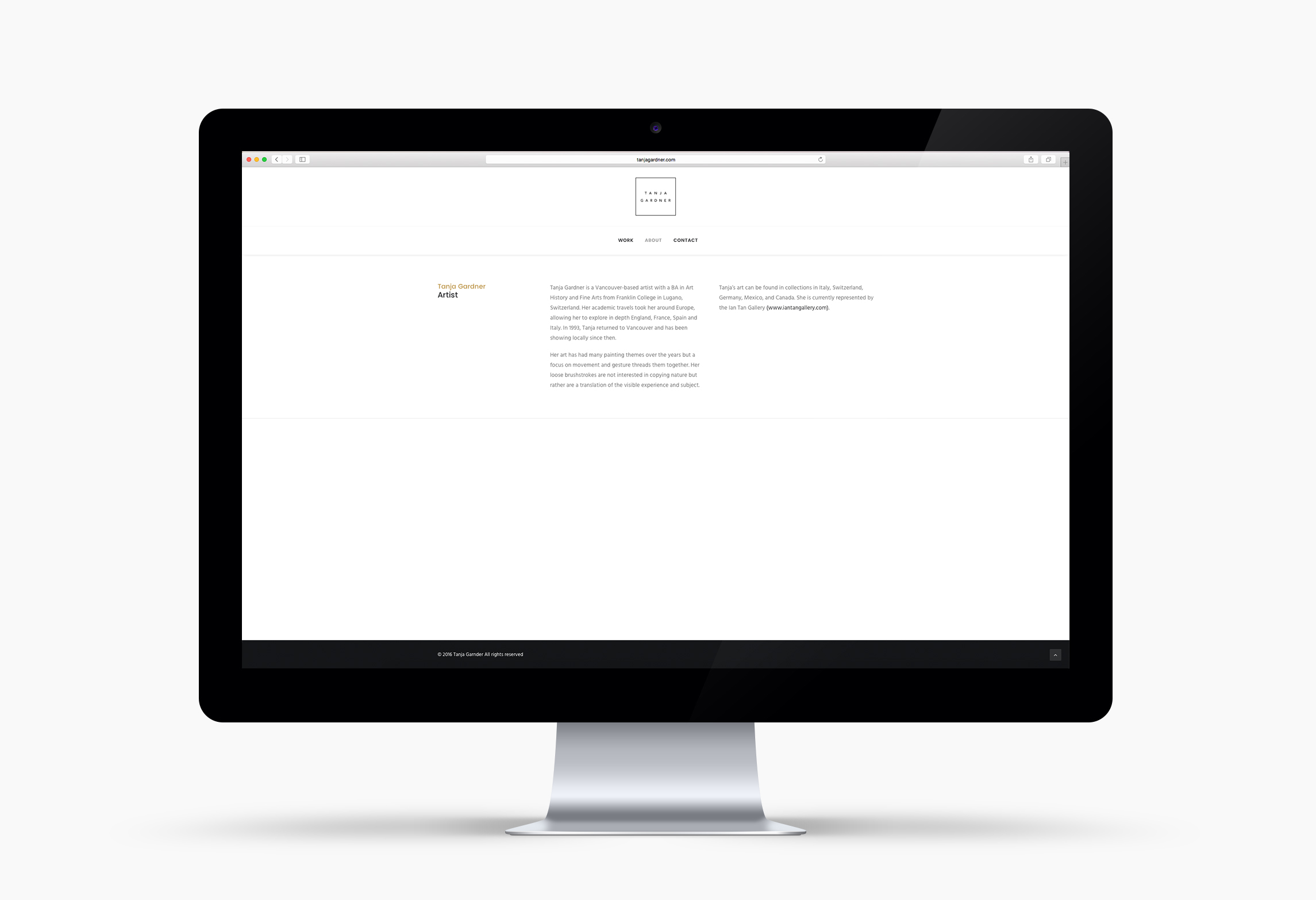 Tanja Gardner Art Branding & Website – Alexandra Young Design