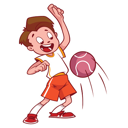 Dodge Ball Cartoon Clip Art, Vector Images & Illustrations