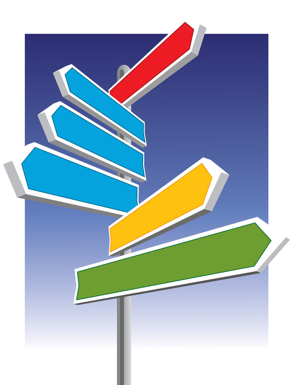 Road signs vector Free Vector / 4Vector