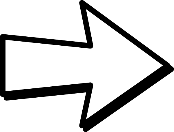 Arrow black and white clipart