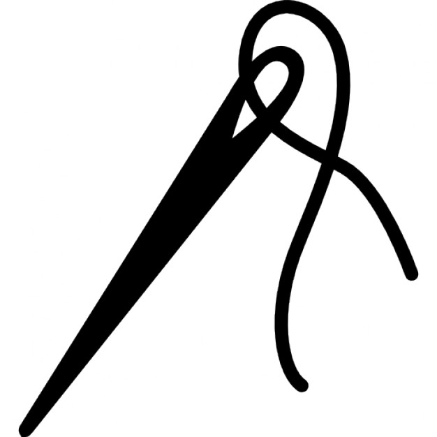 Needle with thread to sew clothes Icons | Free Download