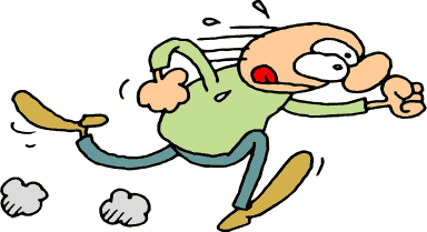 Cartoon runners clipart