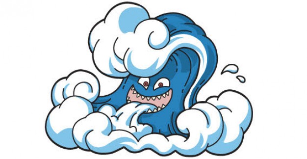 Cartoon Ocean Waves