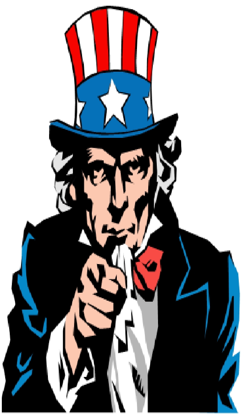 Clipart uncle sam wants you