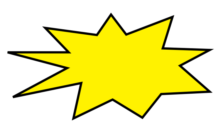 Starburst Sign Template Clipart - Free to use Clip Art Resource