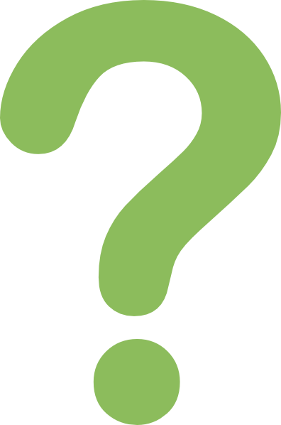 Question mark clipart green