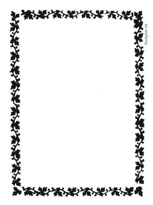 Bookplate Ink | M757 - Ivy border bookplate - Border designs - Store