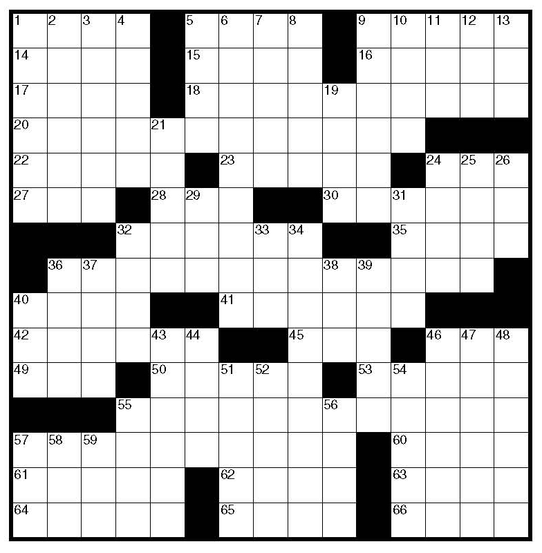 Best Photos of Printable Crossword Puzzle Grid Blank - Blank ...