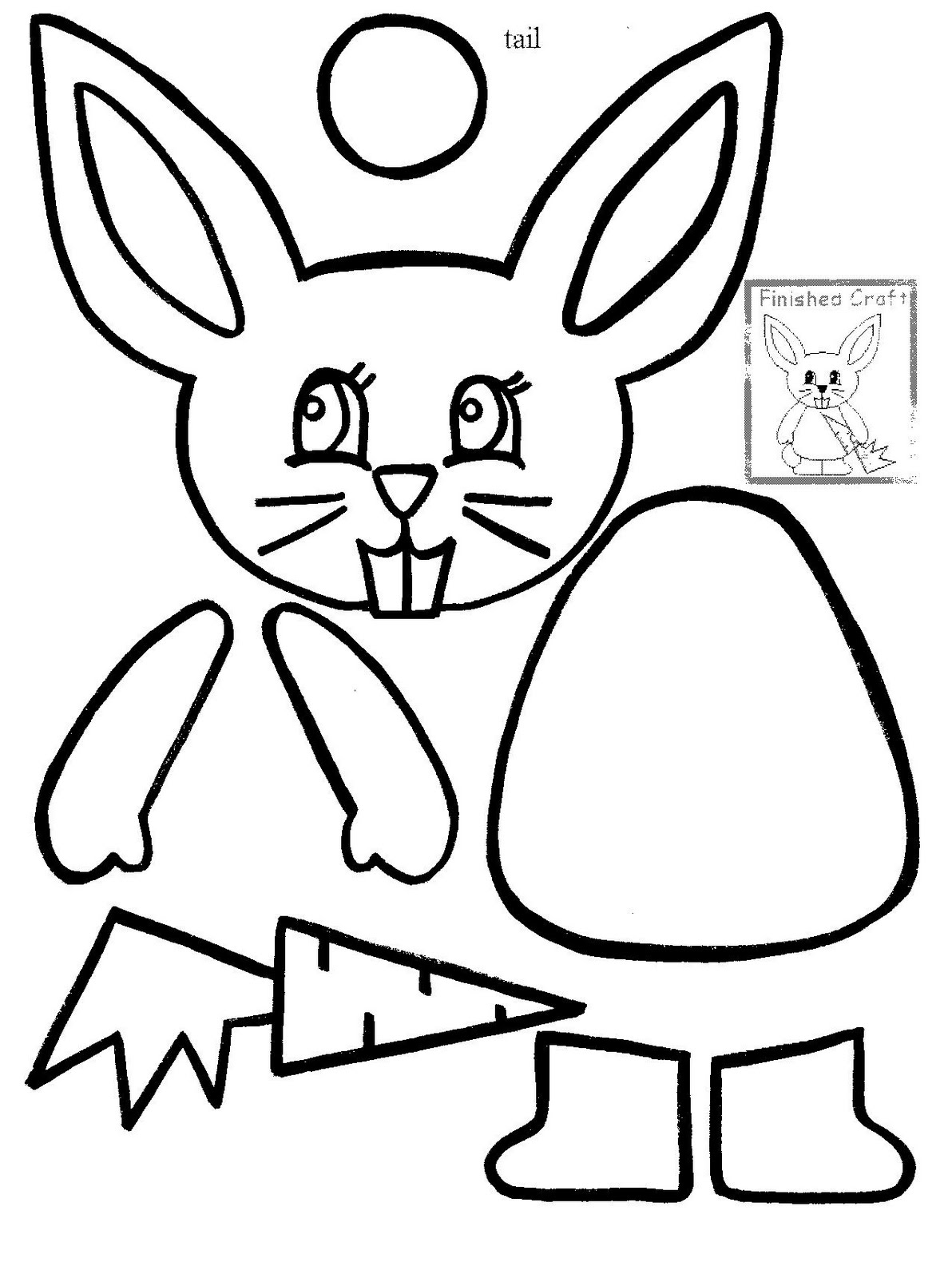 Outline Of A Bunny