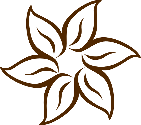 Brown Flower clip art - vector clip art online, royalty free ...