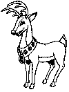 Christmas Reindeer Coloring Pages