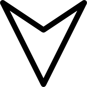 Plain Outline Down Arrow clip art Free Vector