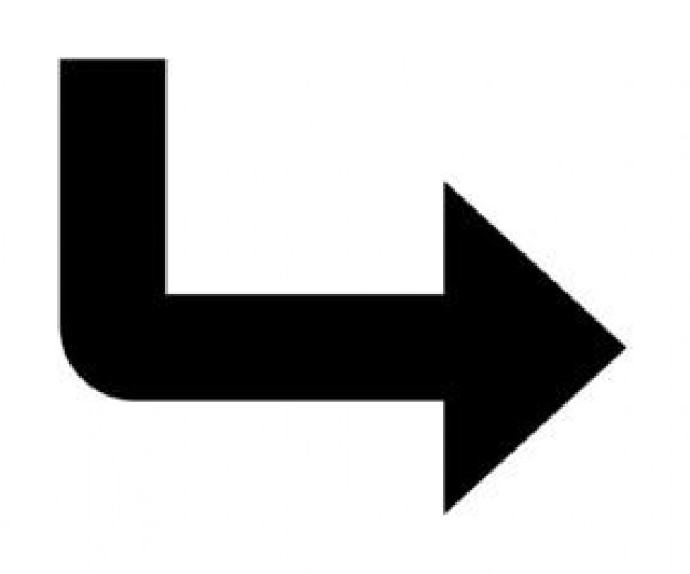 Arrow down and right - Icon | Download free Icons